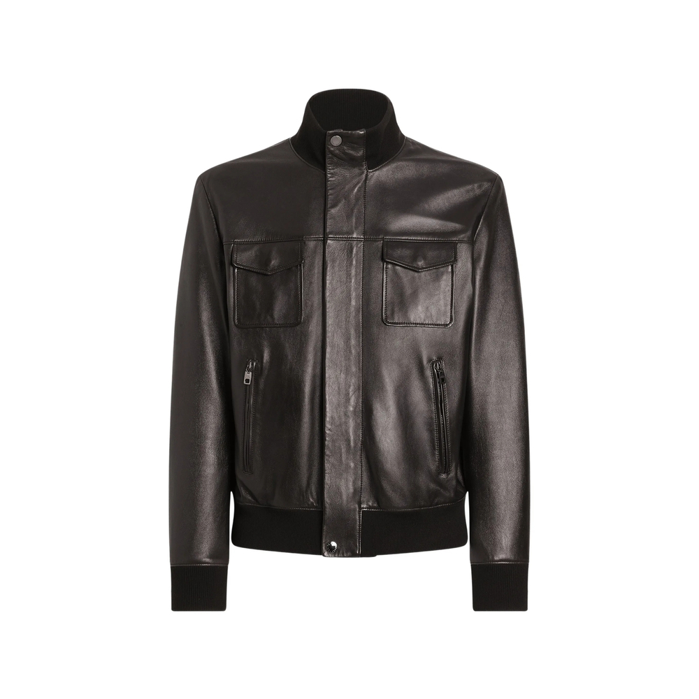 [Dolce & Gabbana] Leather Jacket FW26 G9CHUL HUL18 M1213