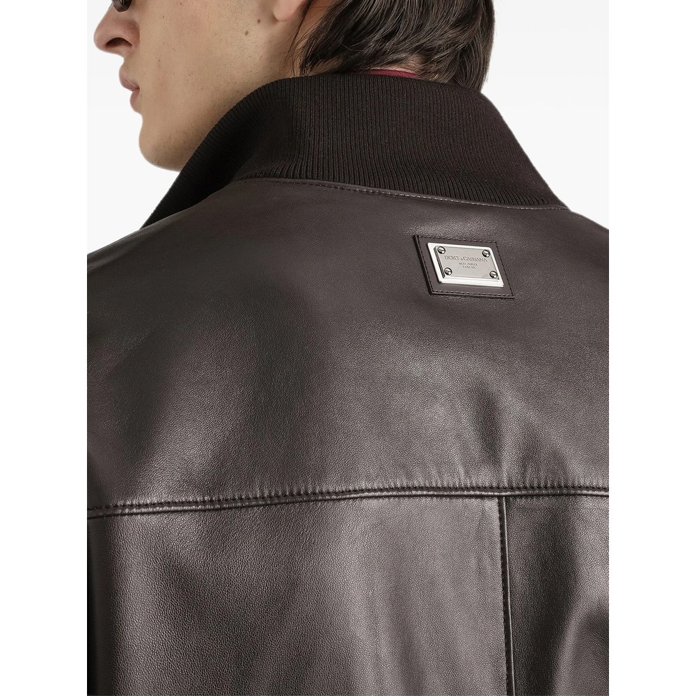 [Dolce & Gabbana] Leather Jacket FW26 G9CHUL HUL18 M1213