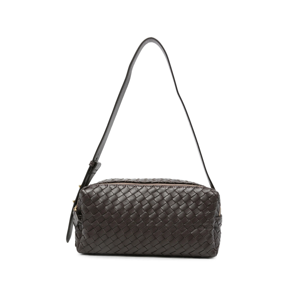[ELLEME] Cross body bag FW26 TROUSSE WOVEN DKBRO