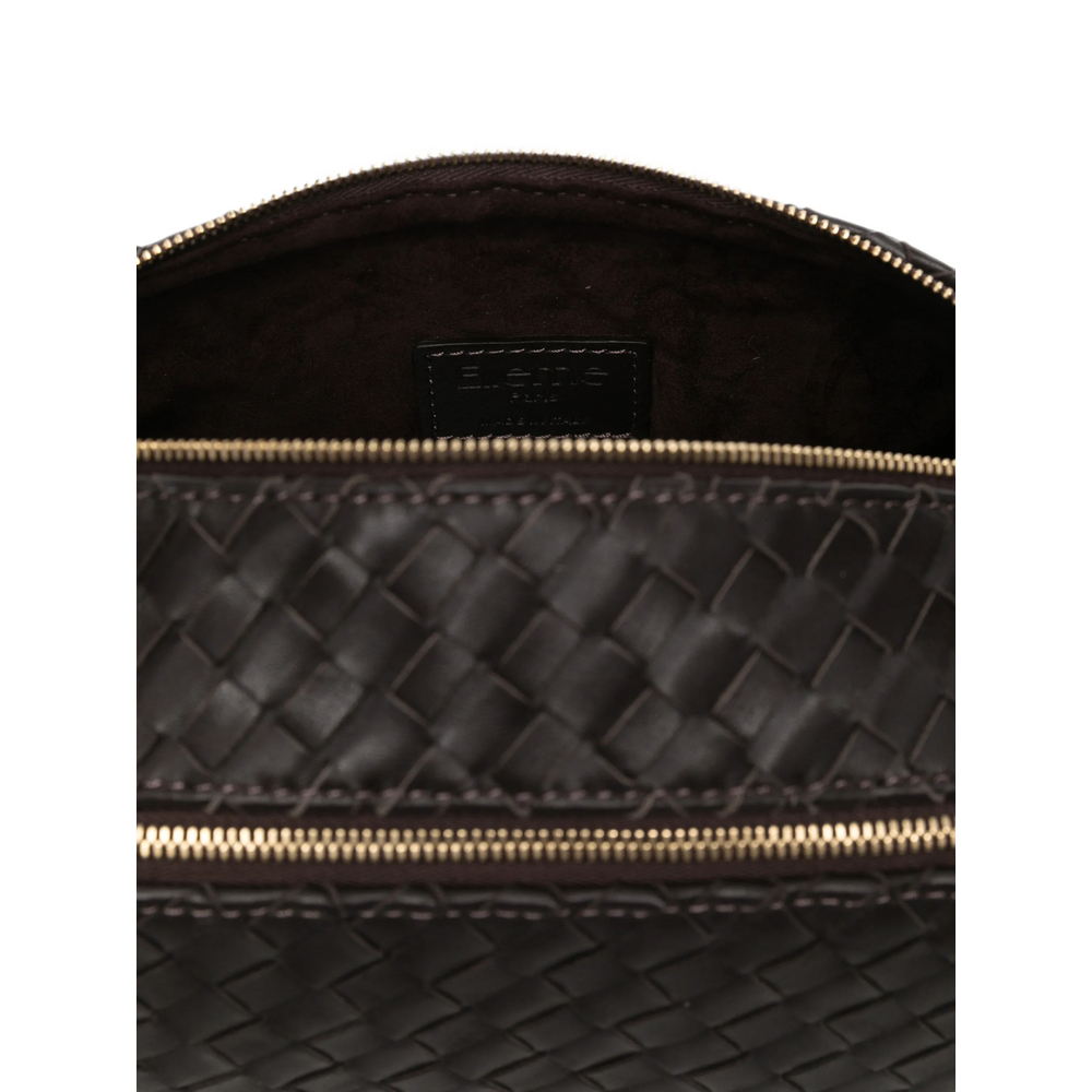 [ELLEME] Cross body bag FW26 TROUSSE WOVEN DKBRO
