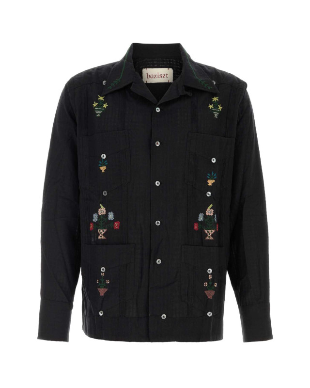 [BAZISZT] Shirts Long Sleeve SS26 SR06012 BLACK