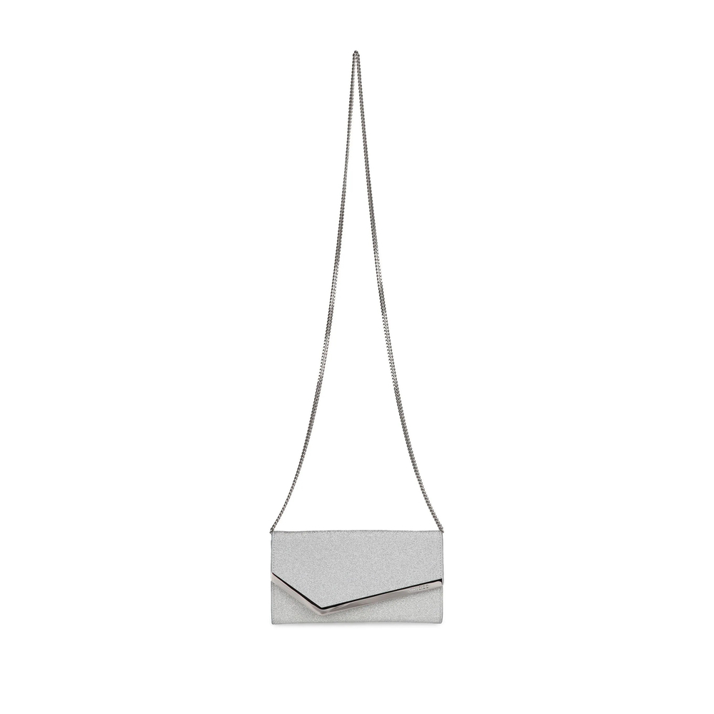 [Jimmy Choo] Clutch bag FW26 EMMIE IGT SILVE