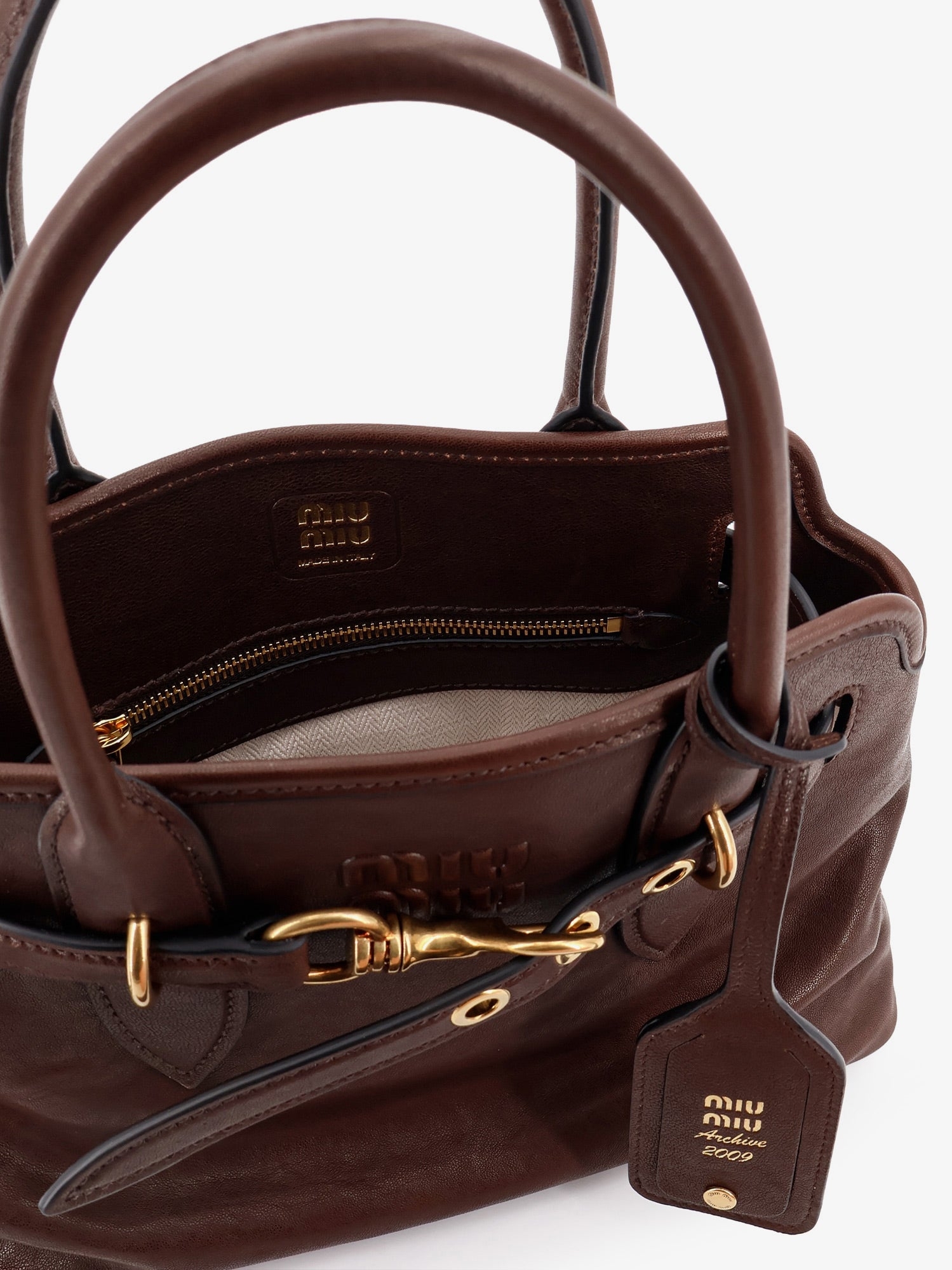 [Miu Miu] Tote bag FW26 5BA292VOON2BBLF0NBL