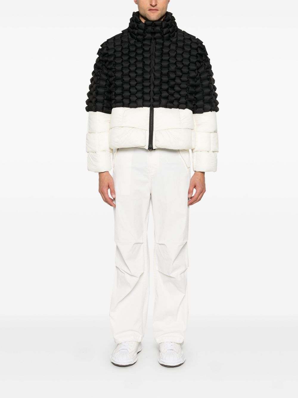 [RAXXY] Down Jacket FW26 CRDJ007N 132 BLACK AND WHITE