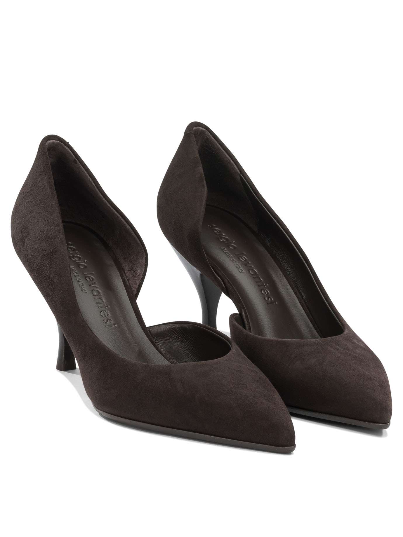 [Sergio Levantesi] Pumps FW26 JADA67CAMOSCIO CHOCOLATE
