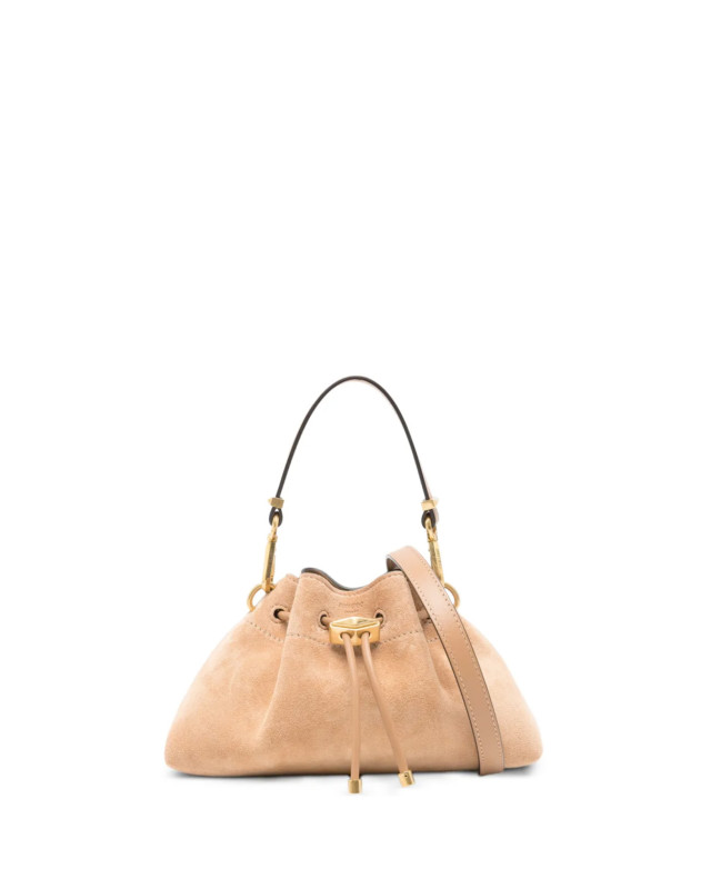 [Jimmy Choo] Bag FW26 CINCH SMALLSUETOFEE GOLD
