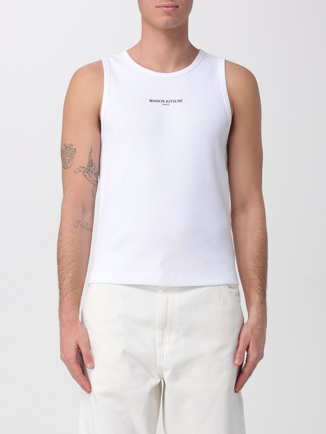 [MAISON KITSUNE] T-shirts Sleeveless SS26 QM00600KA0033 P100