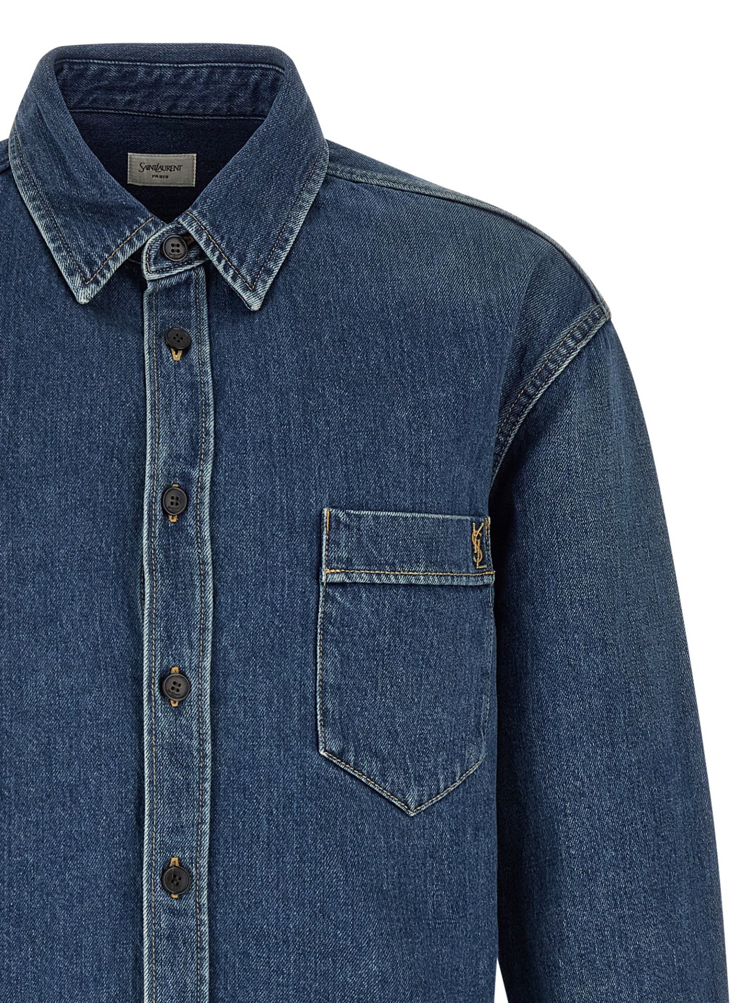 [Saint Laurent] Shirts Long Sleeve FW26 A001X0Y20PA5113