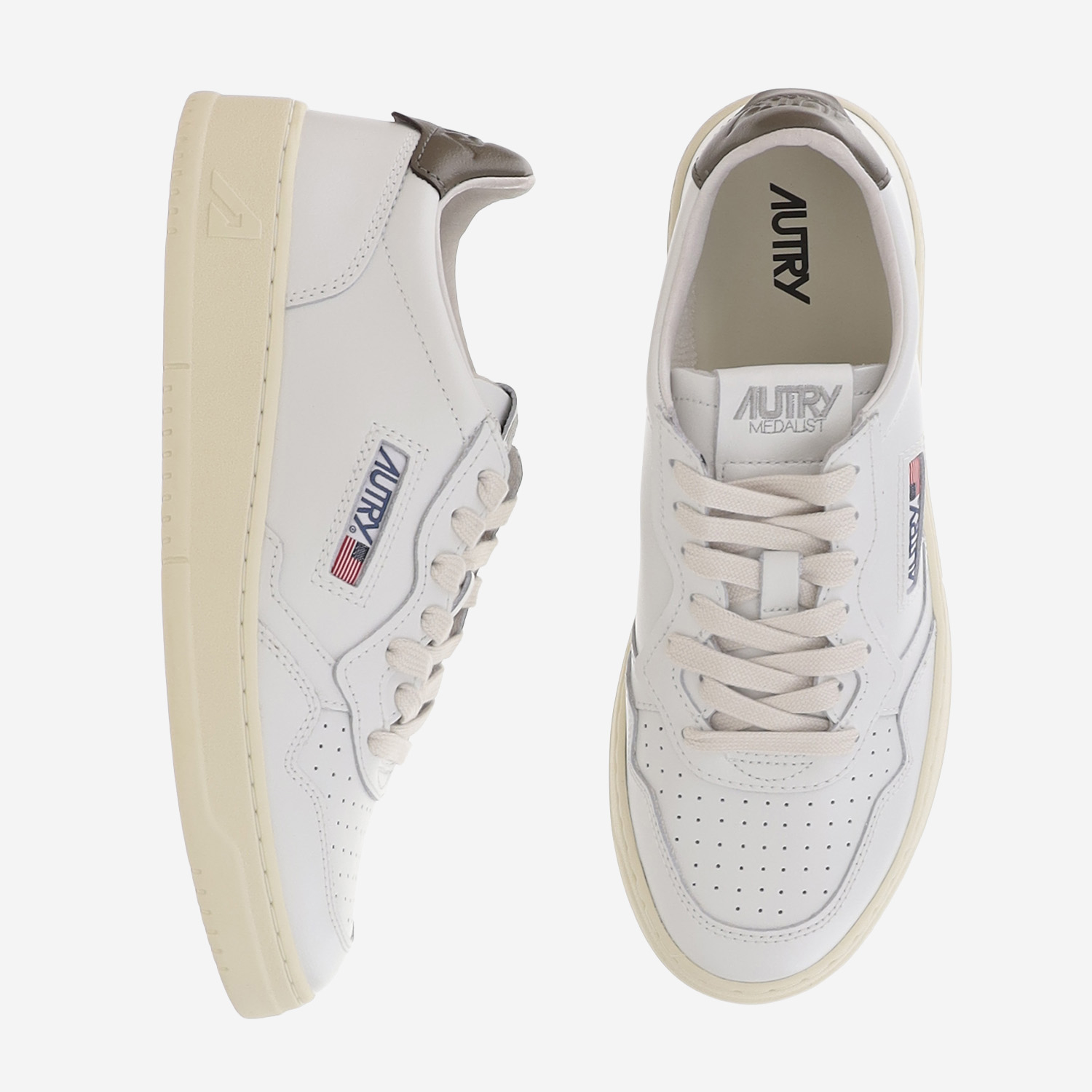 [AUTRY] Sneakers FW26 AULWLL28LEATLEATWHTCHOCO