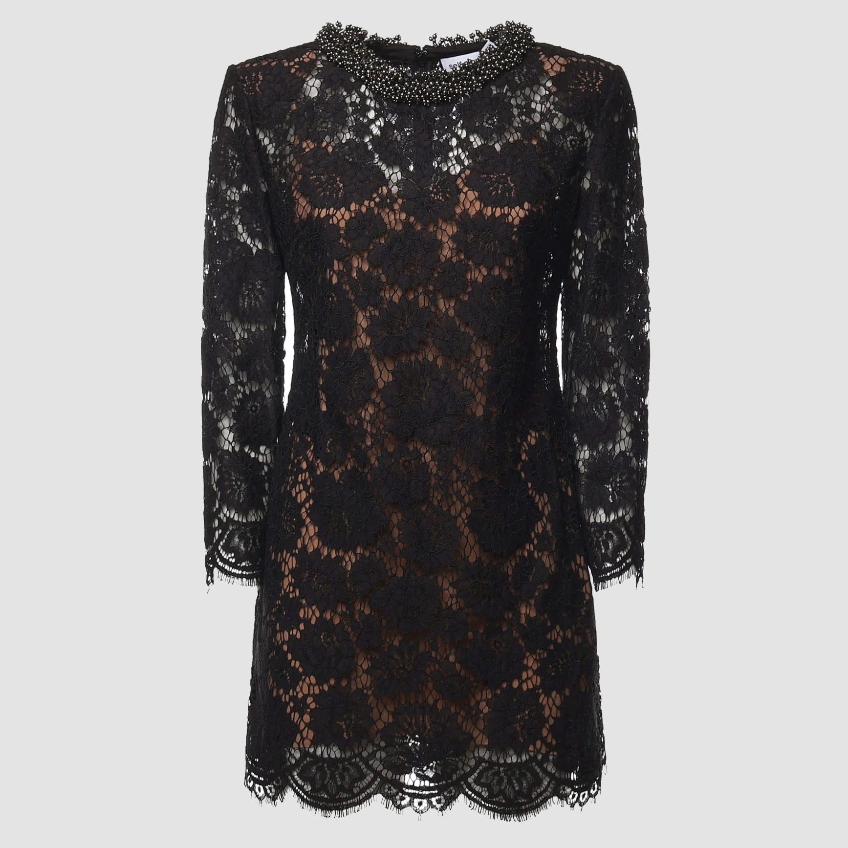 [Self - portrait] Long sleeve dress FW26 AW26045SB
