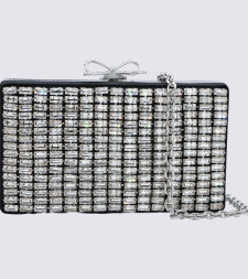 [Self - portrait] Clutch bag FW26 PF26326ASLSILVER