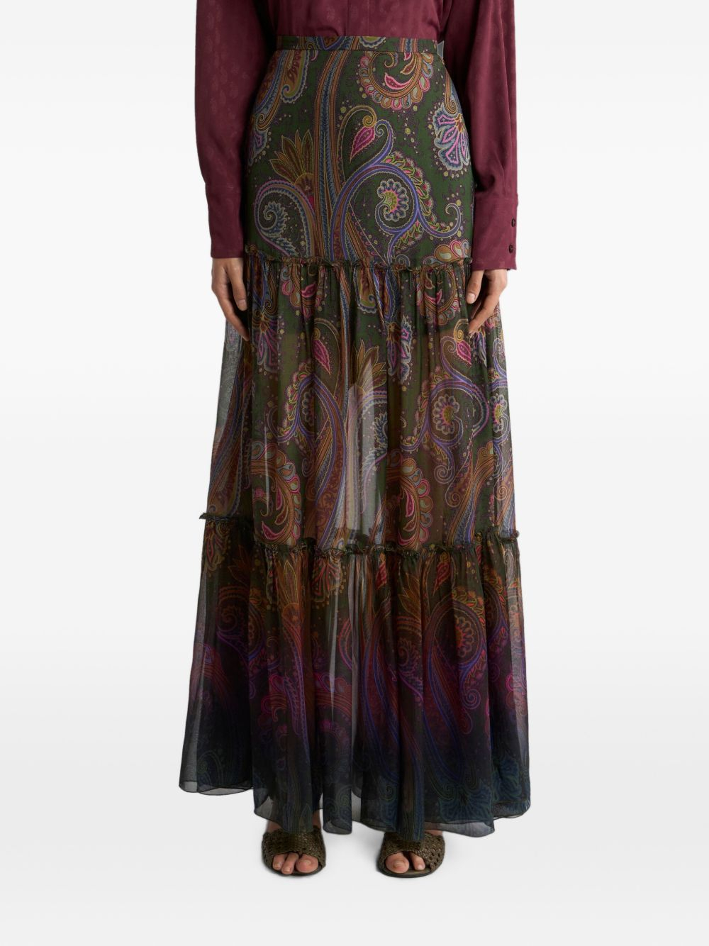 [Etro] Midi skirt FW26 WRFA0216 99SP11H X0893