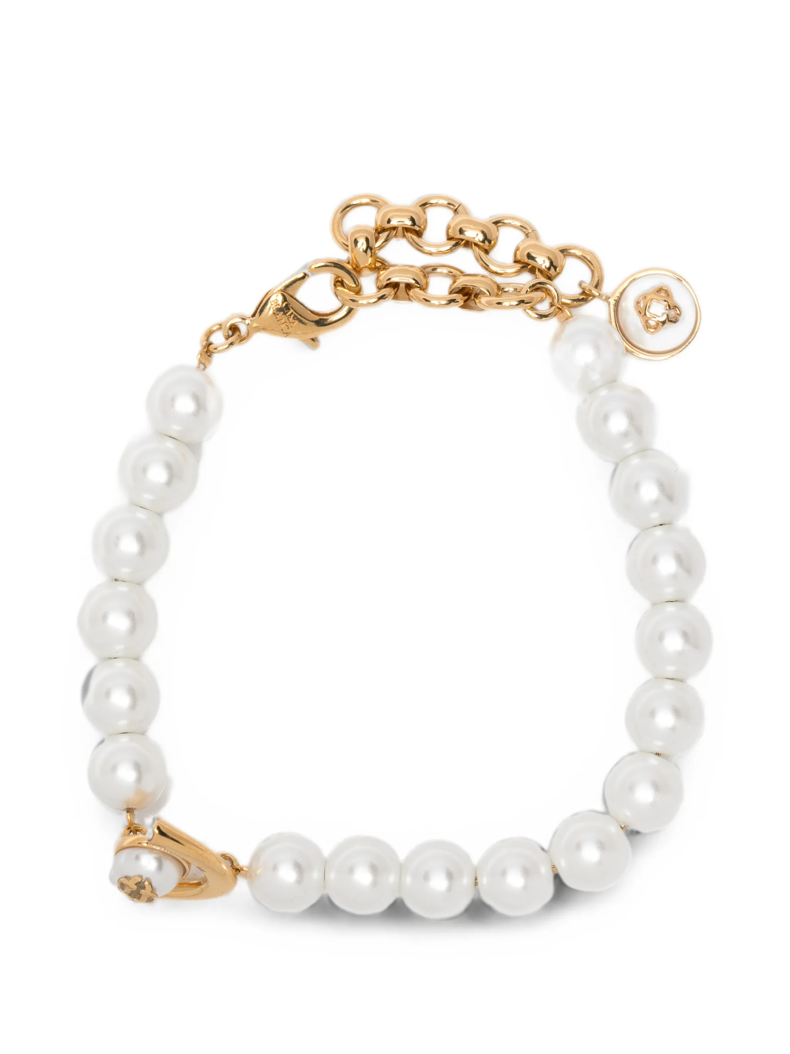 [Casablanca] Bracelet FW26 APF26JW41301GOLD/WHITE