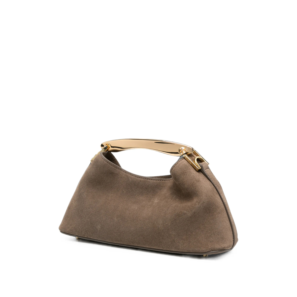 [ELLEME] Tote bag FW26 MINI BOOMERANG SUEDE TAUPE