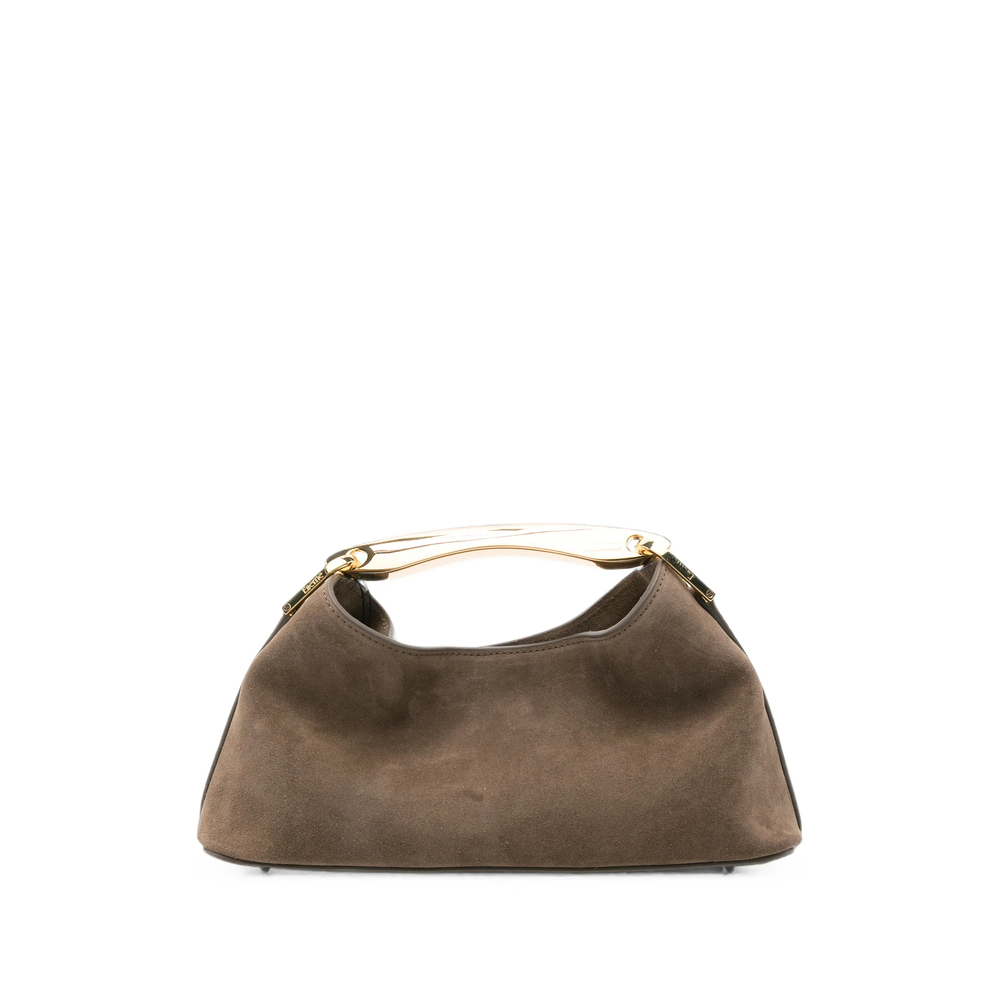 [ELLEME] Tote bag FW26 MINI BOOMERANG SUEDE TAUPE
