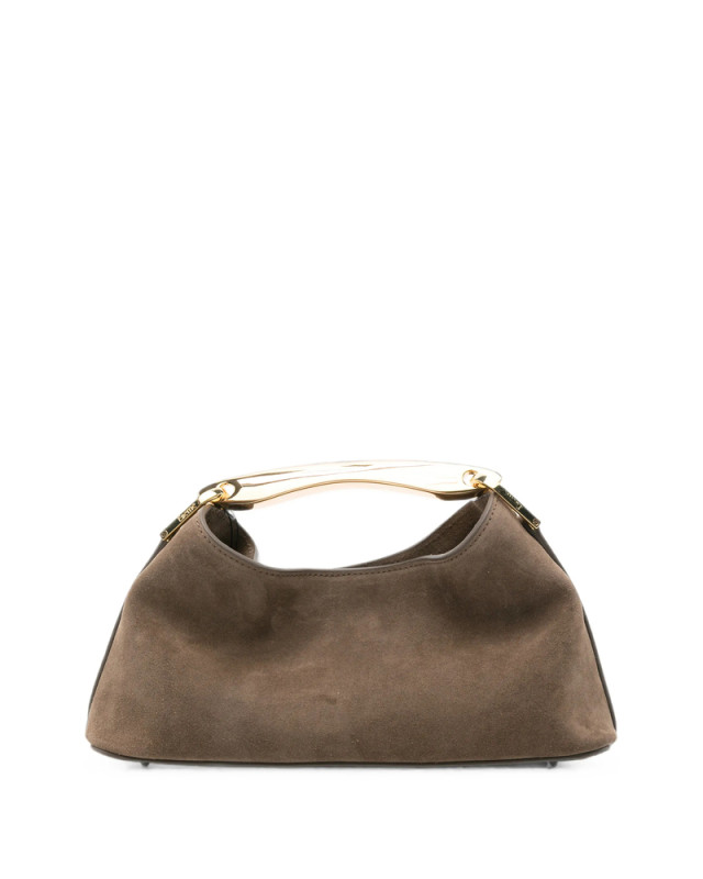 [ELLEME] Tote bag FW26 MINI BOOMERANG SUEDE TAUPE