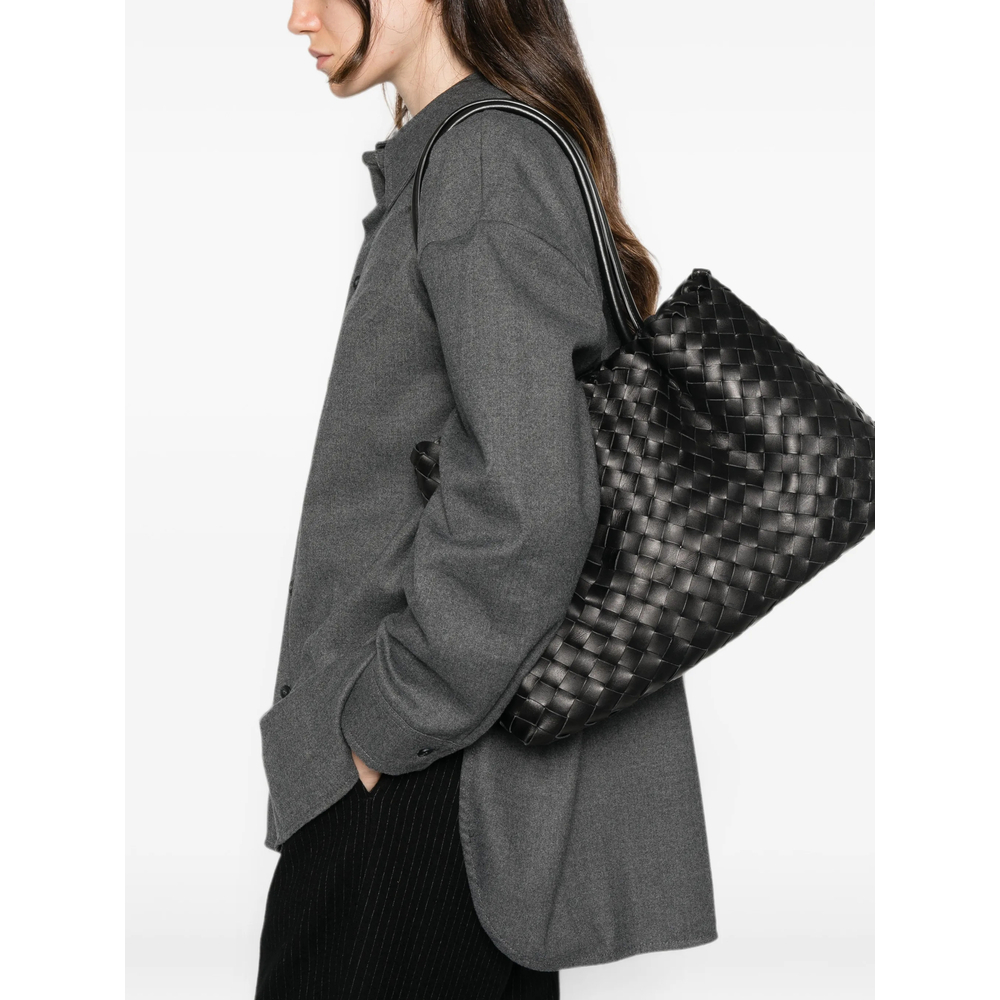 [ELLEME] Tote bag FW26 DIMPLE MEDIUM WOVEN BLACK