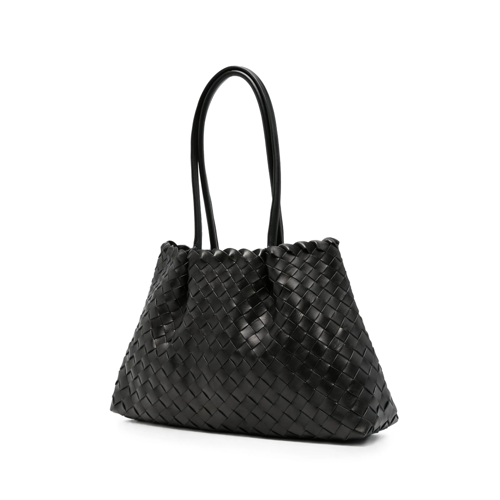 [ELLEME] Tote bag FW26 DIMPLE MEDIUM WOVEN BLACK