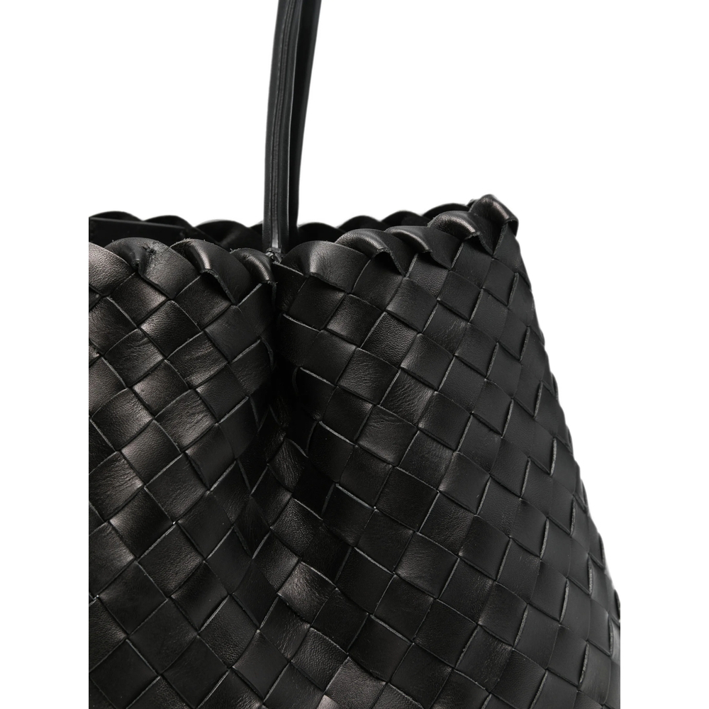 [ELLEME] Tote bag FW26 DIMPLE MEDIUM WOVEN BLACK