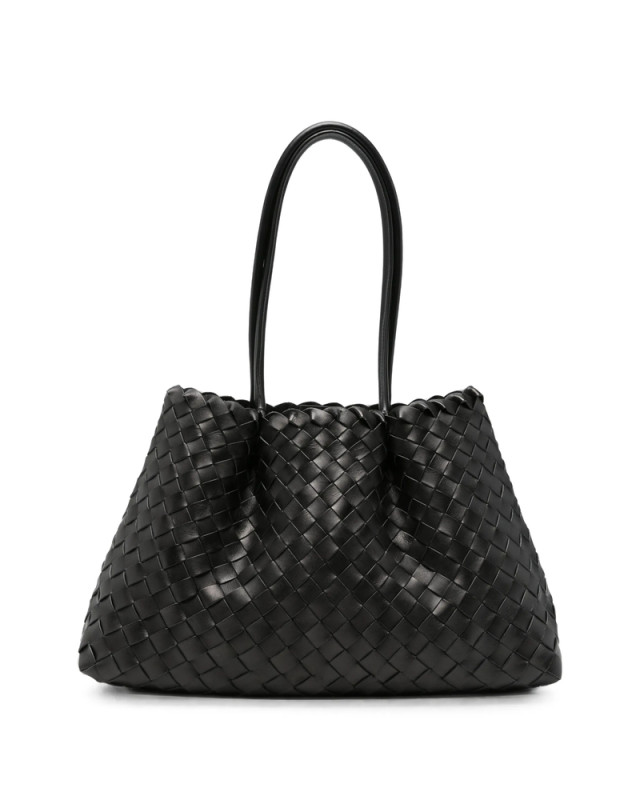 [ELLEME] Tote bag FW26 DIMPLE MEDIUM WOVEN BLACK