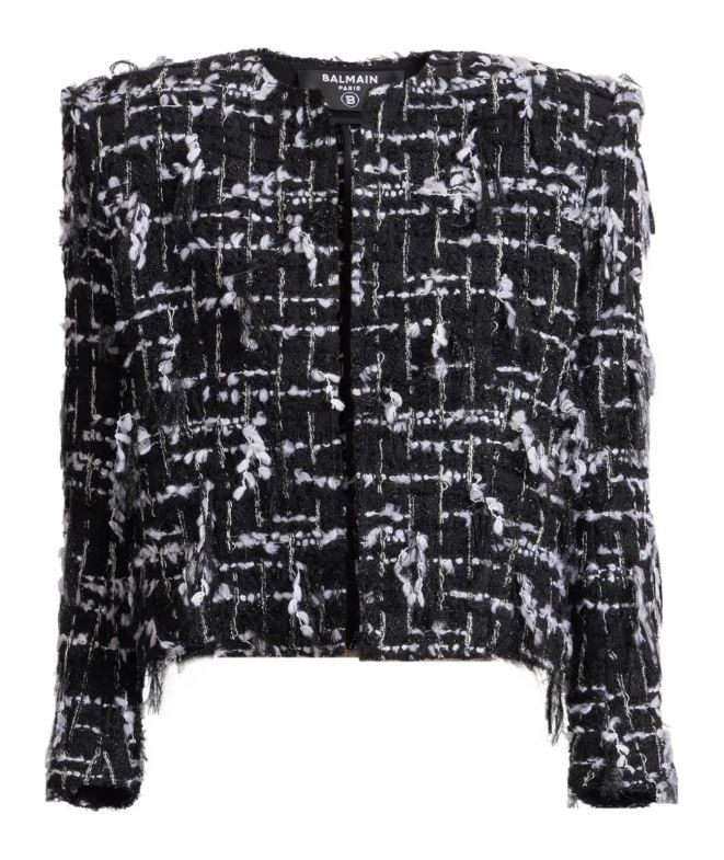 [Balmain] Tweed jacket FW26 HF1SC311XM09-EAB