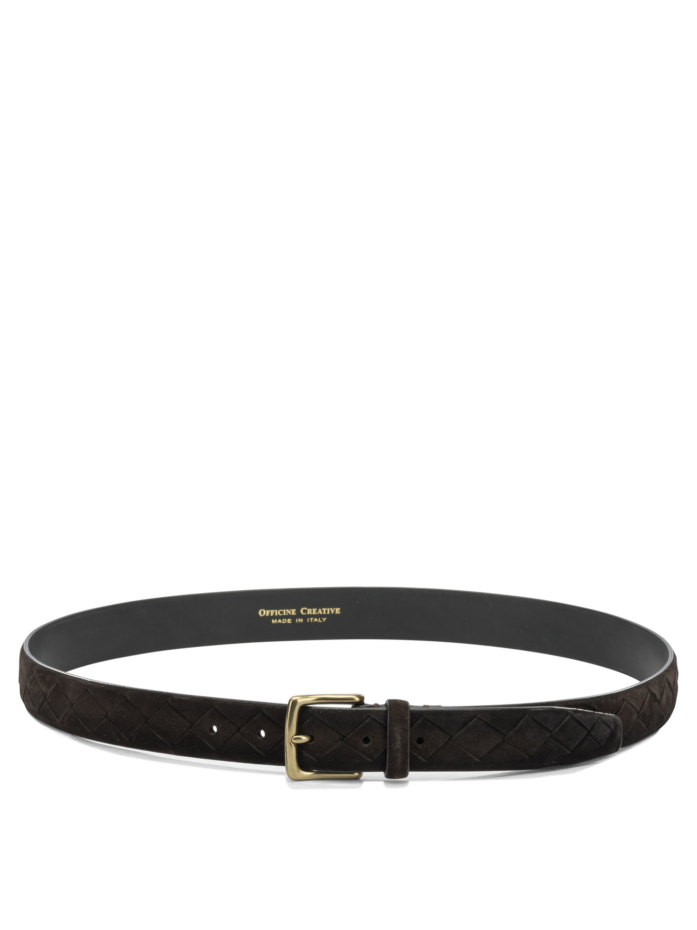 [Officine Creative] Belt FW26 OC STRIP/29AERO SUEDE TESTA DI MORO