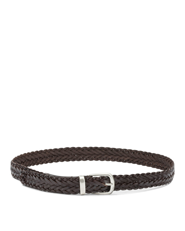 [Officine Creative] Belt FW26 OC STRIP/114VACCHETTA TESTA DI MORO