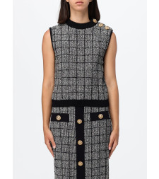 [Balmain] T-shirts Sleeveless SS26 GF1AG850KJ48 EER
