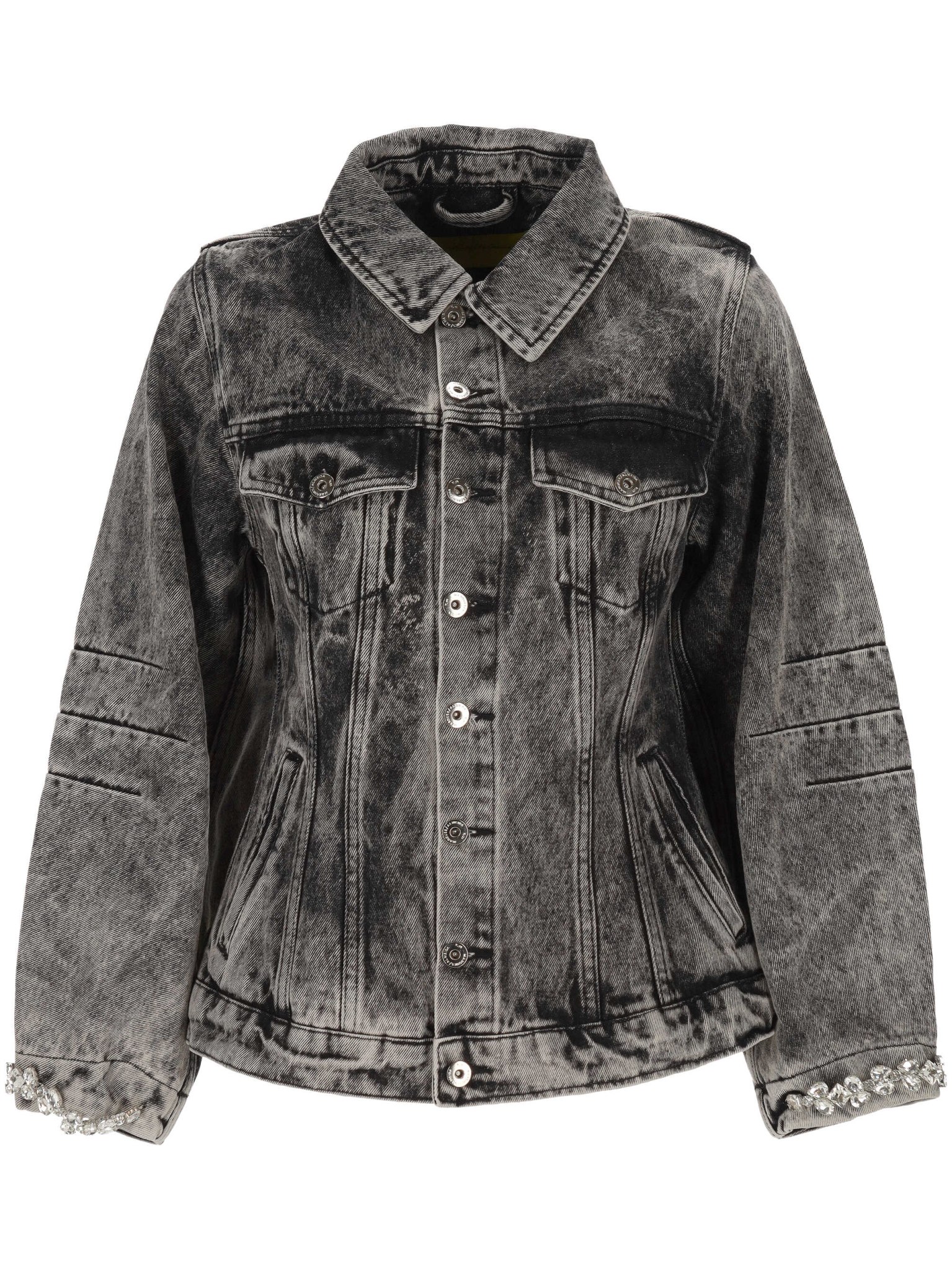 [Marques Almeida] Denim Jacket FW25 AW25JK0245DNMBKABLACK ACID WASH