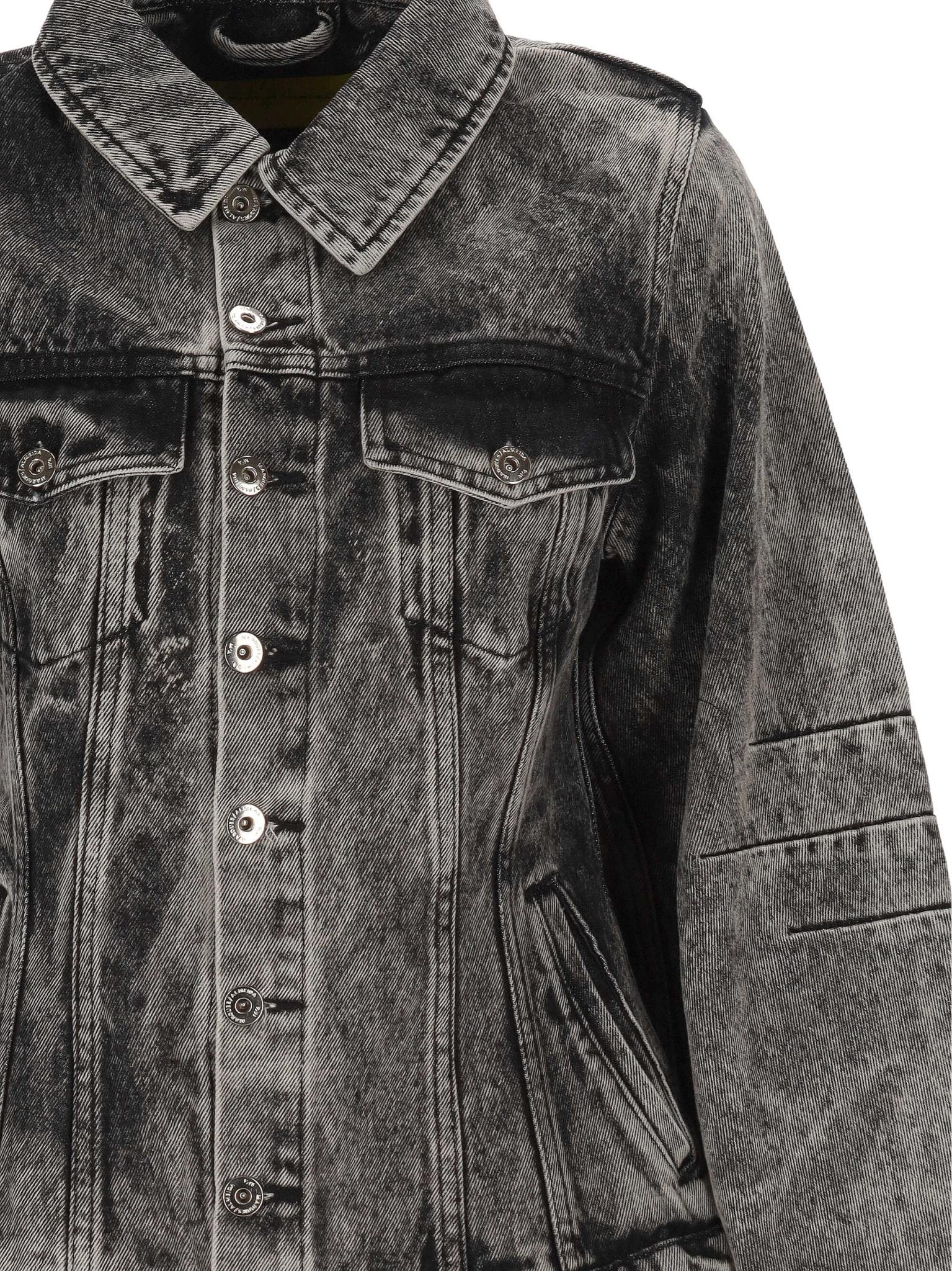 [Marques Almeida] Denim Jacket FW25 AW25JK0245DNMBKABLACK ACID WASH