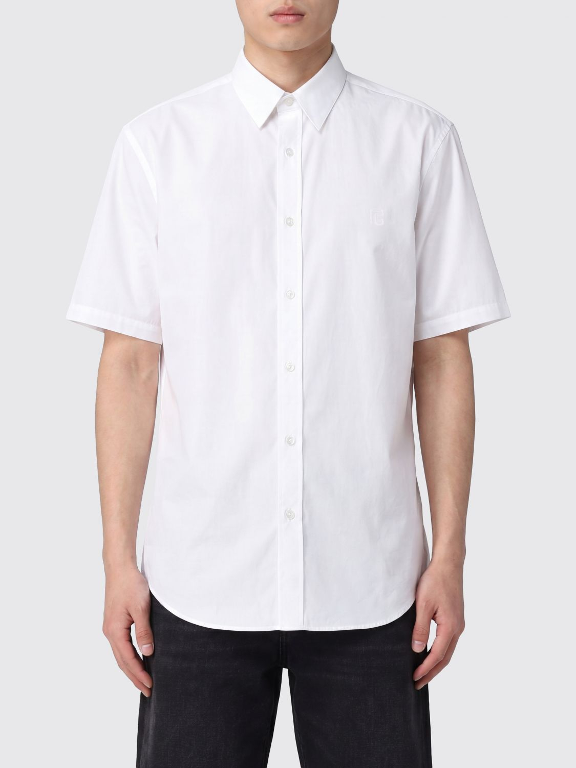 [Balmain] Shirts Short Sleeve SS26 GH1HL040CG39 0FB