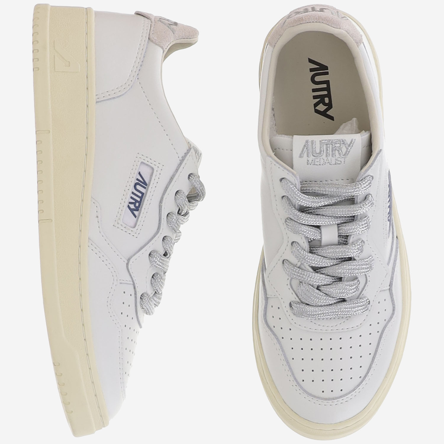 [AUTRY] Sneakers FW26 AULWSW03LEATSWOLLWHTSILVER
