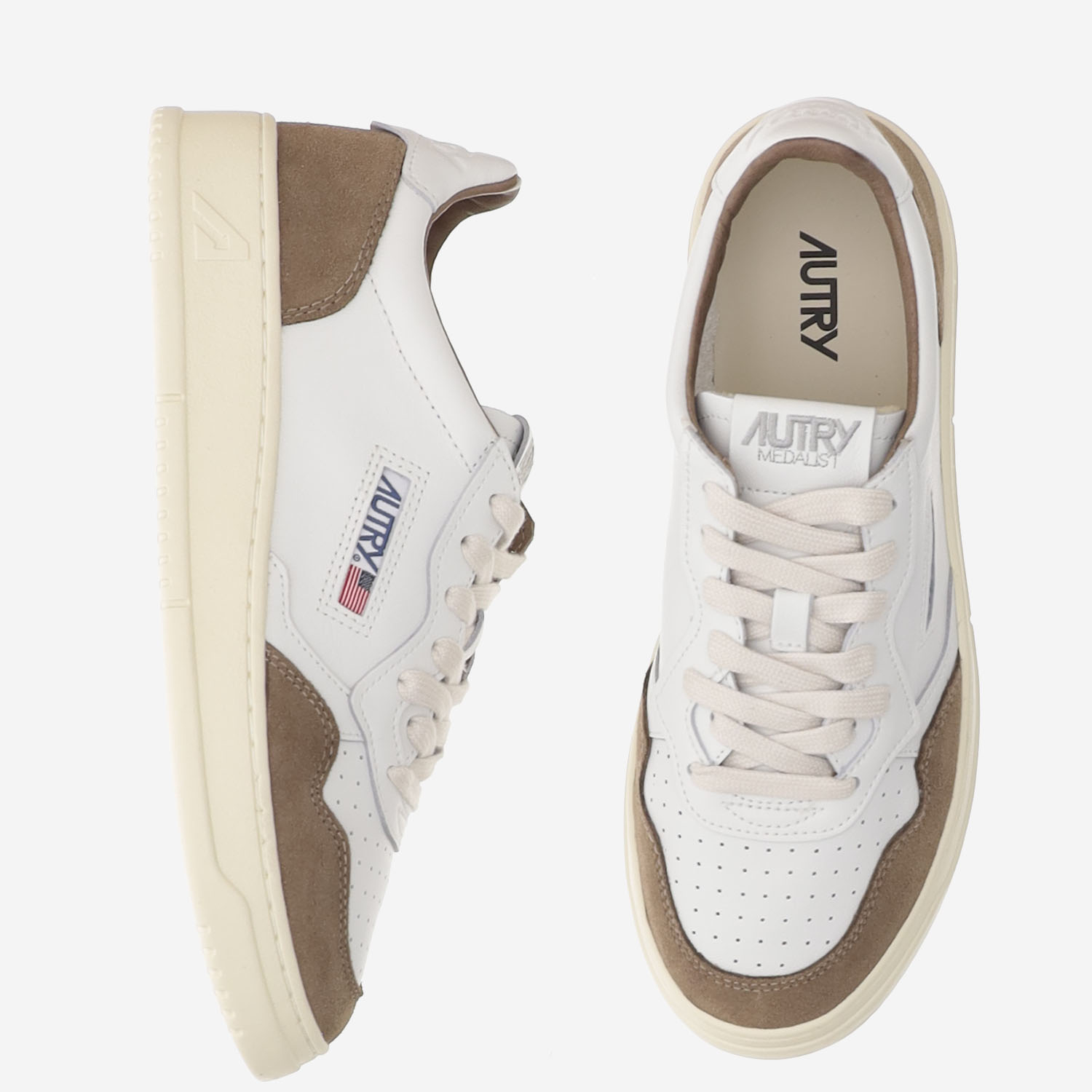 [AUTRY] Sneakers FW26 AULWFT17SOFLEASUEWHTTABACCO
