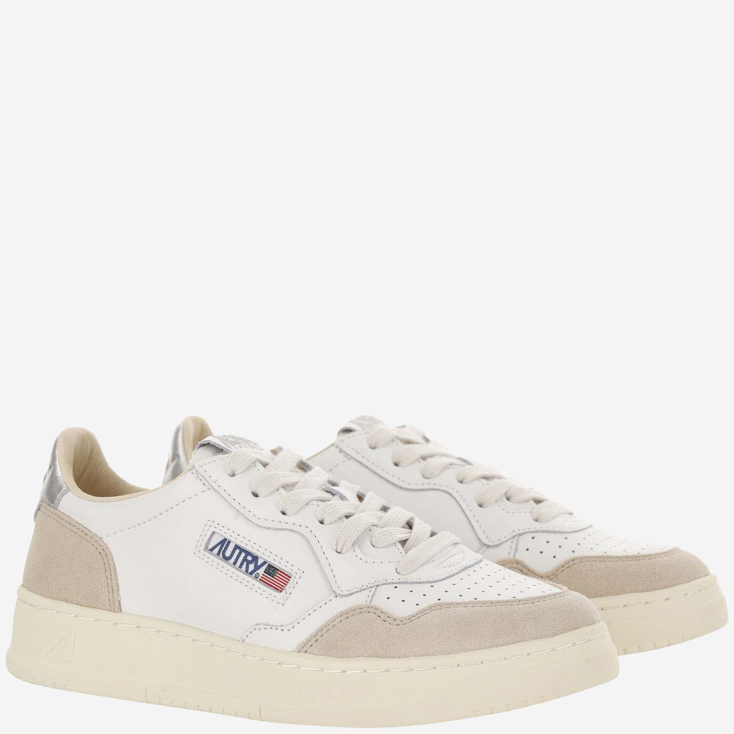 [AUTRY] Sneakers FW26 AULWLS74LEATSUEDEWHTSILVER