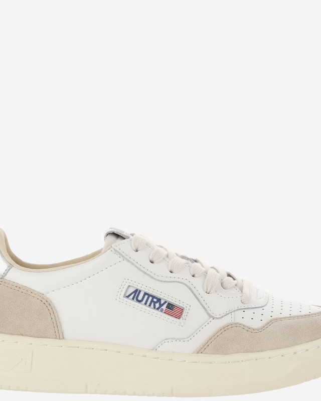 [AUTRY] Sneakers FW26 AULWLS74LEATSUEDEWHTSILVER