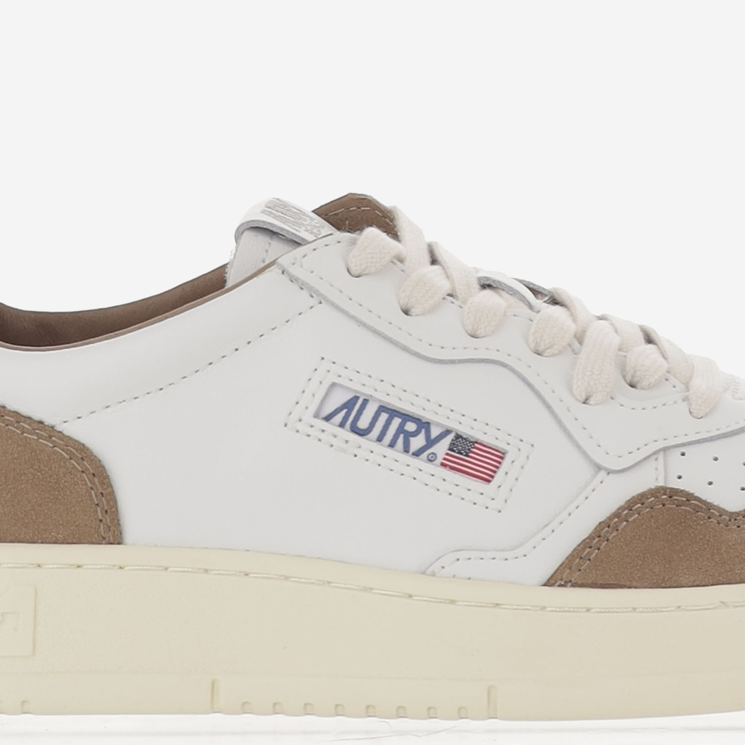 [AUTRY] Sneakers FW26 AULMFT17SOFLEASUEWHTTABACCO