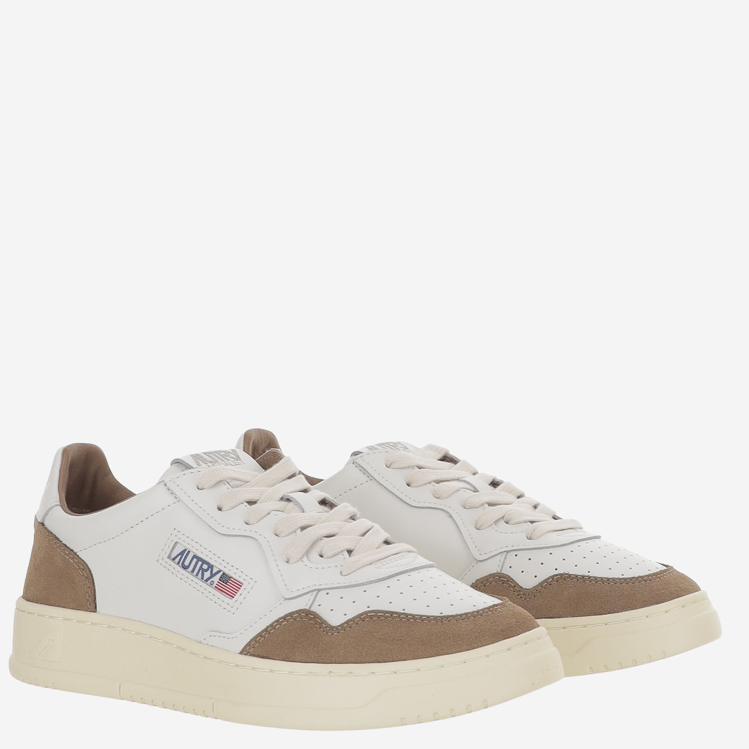 [AUTRY] Sneakers FW26 AULMFT17SOFLEASUEWHTTABACCO