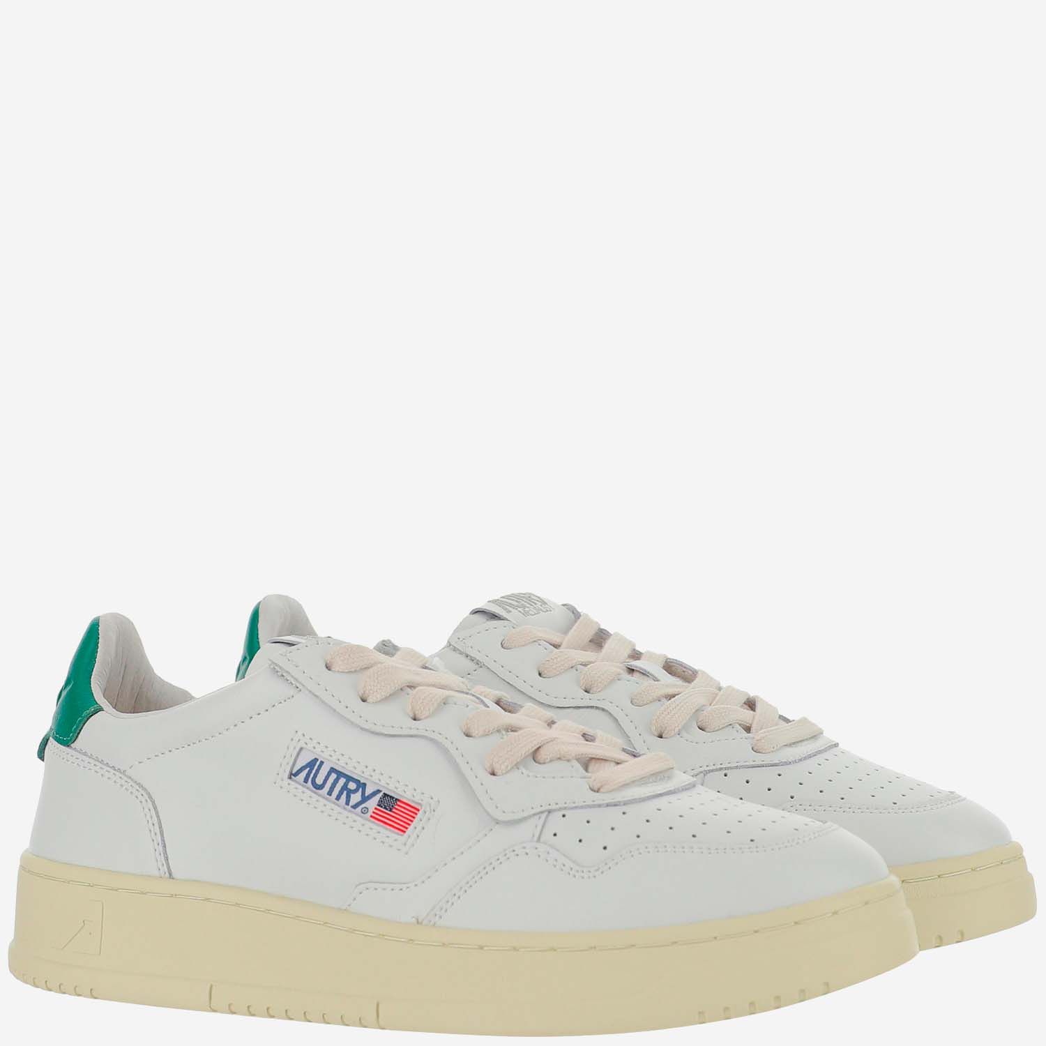 [AUTRY] Sneakers FW26 AULMLL20LEATLEATWHTGREEN