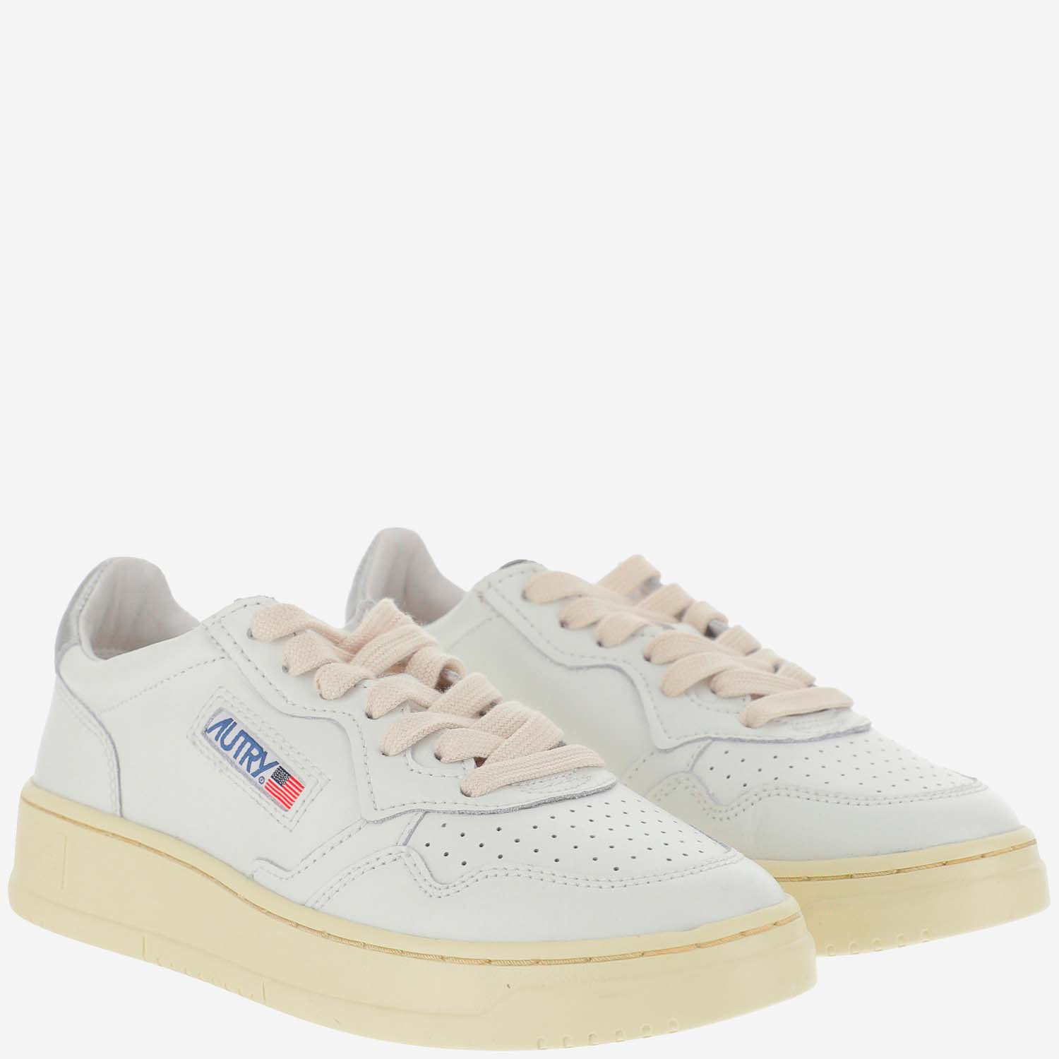 [AUTRY] Sneakers FW26 AULWLL05LEATLEATWHTSILVER