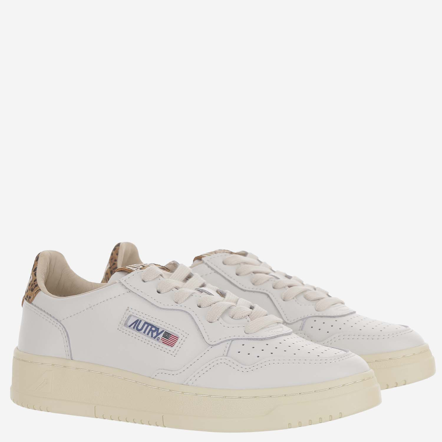 [AUTRY] Sneakers FW26 AULWHJ02LEASUECOLLEGWHTLEOPRINT