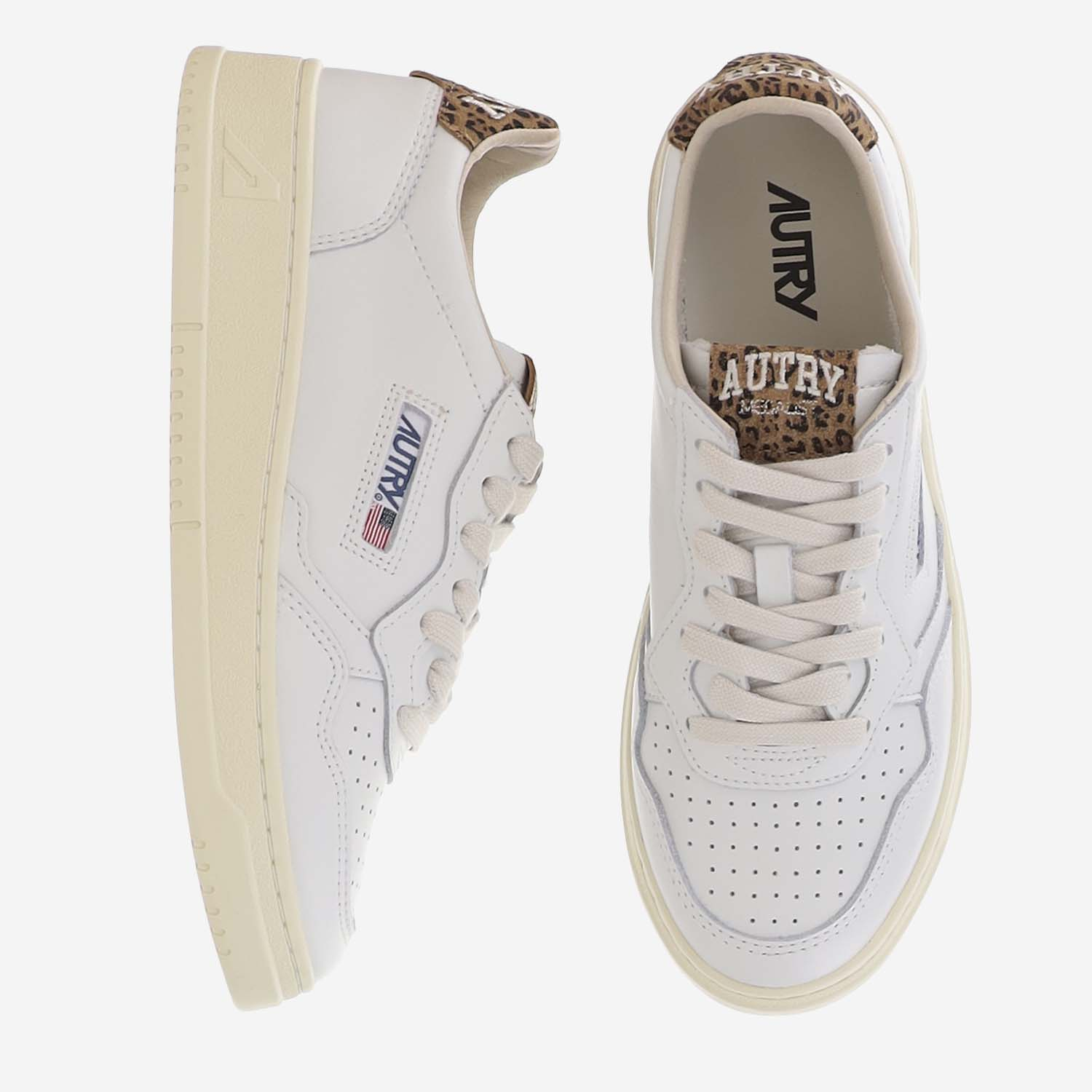 [AUTRY] Sneakers FW26 AULWHJ02LEASUECOLLEGWHTLEOPRINT