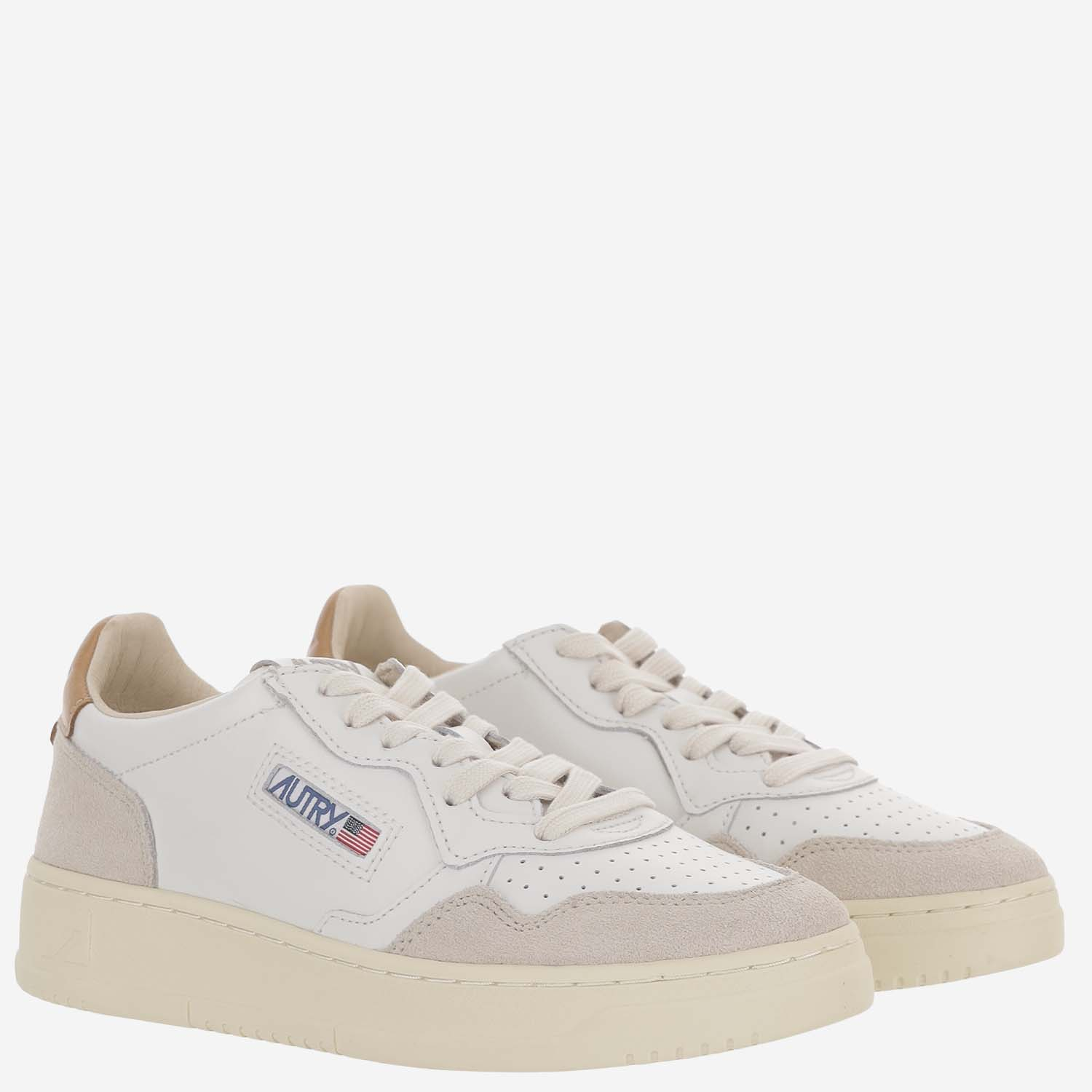 [AUTRY] Sneakers FW26 AULWLS16LEATSUEDEWHTLION