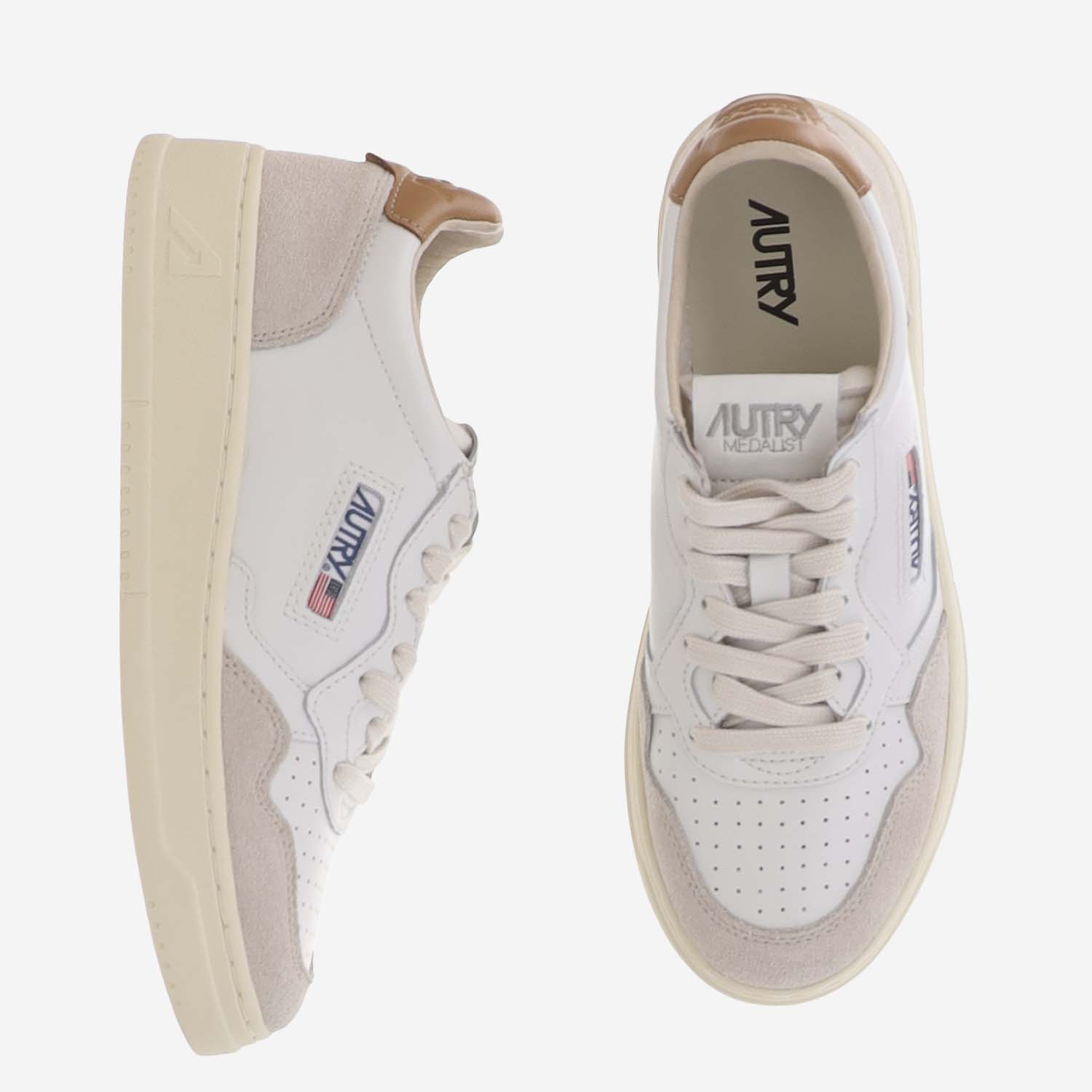 [AUTRY] Sneakers FW26 AULWLS16LEATSUEDEWHTLION