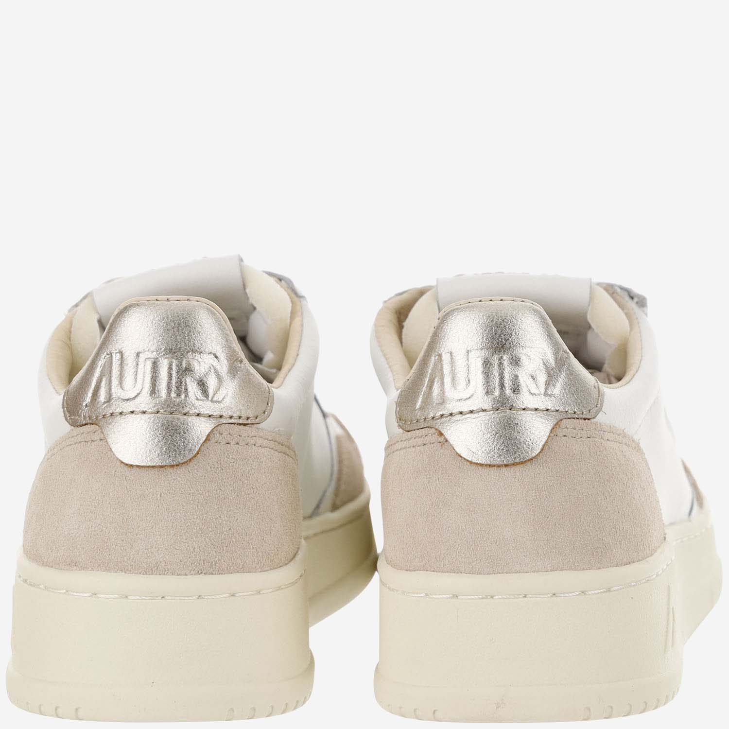 [AUTRY] Sneakers FW26 AULWLS75LEATSUEDEWHTGOLD