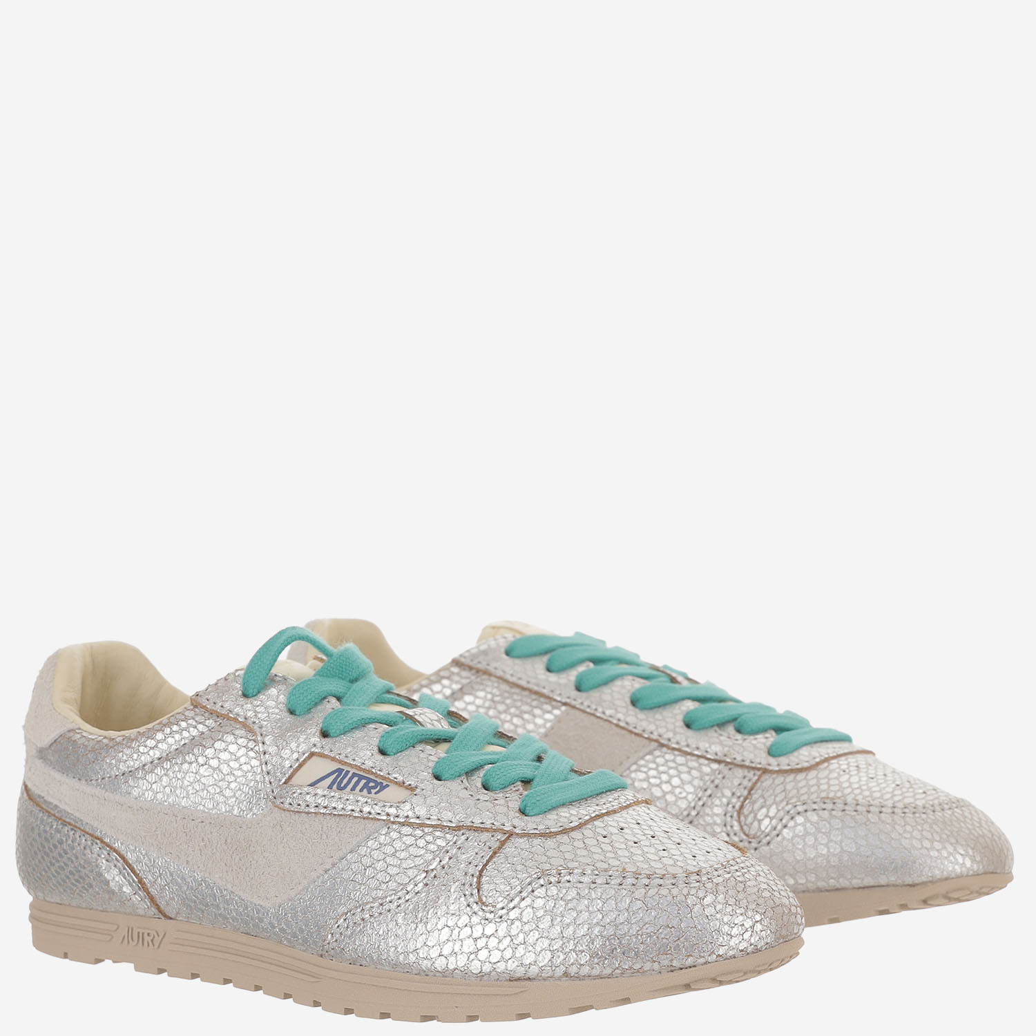[AUTRY] Sneakers FW26 WSLWXA01LEAVIPRINTSILVERWHT