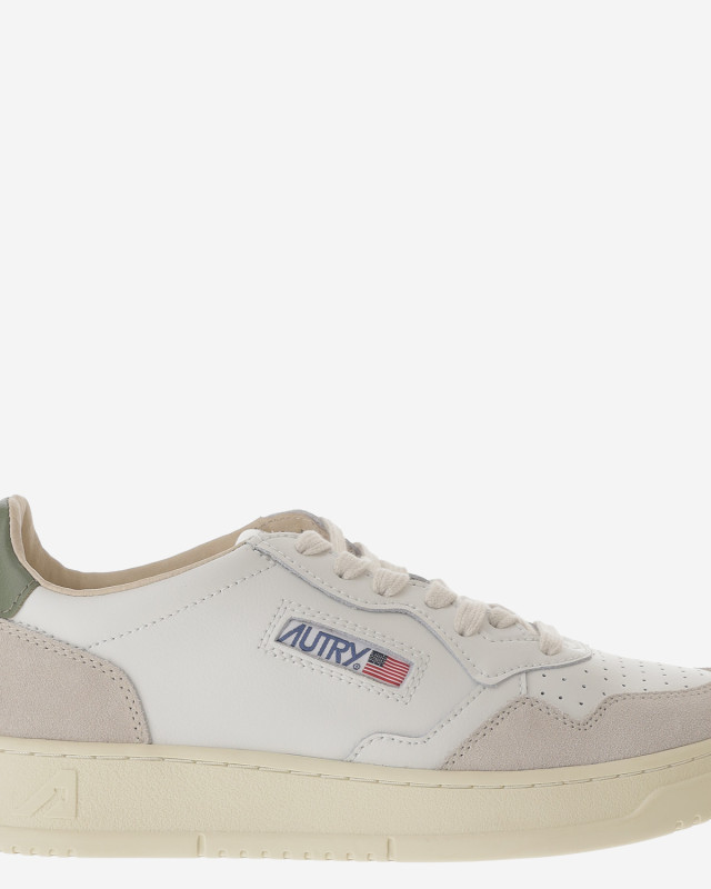 [AUTRY] Sneakers FW26 AULMLS17LEATSUEDEWHTBRONZEGRN