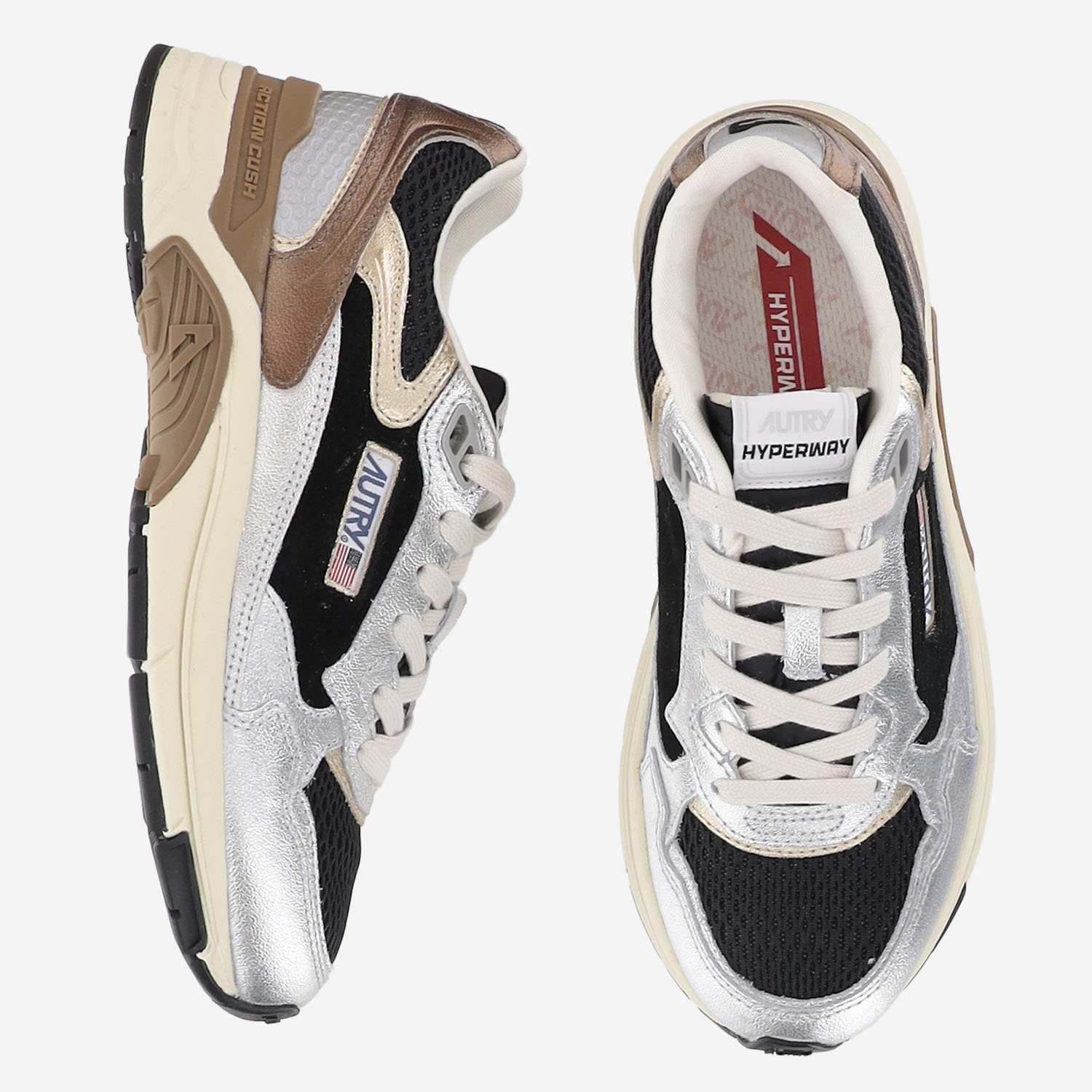 [AUTRY] Sneakers FW26 HYLWEM06MLEASUMESHSILVBLK