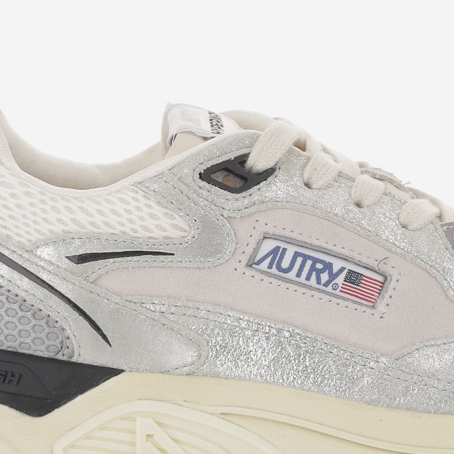 [AUTRY] Sneakers FW26 HYLWBF01LAMSUEMESHSILVWHT