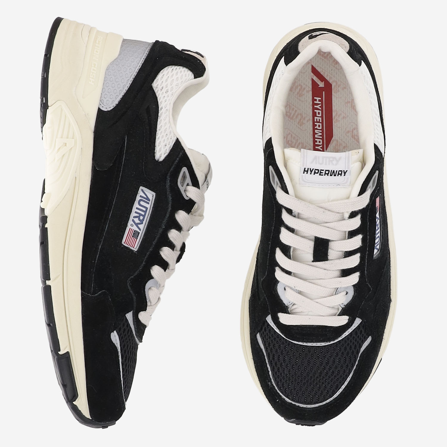 [AUTRY] Sneakers FW26 HYLMUM23SUEDEMESHBLACKSILV