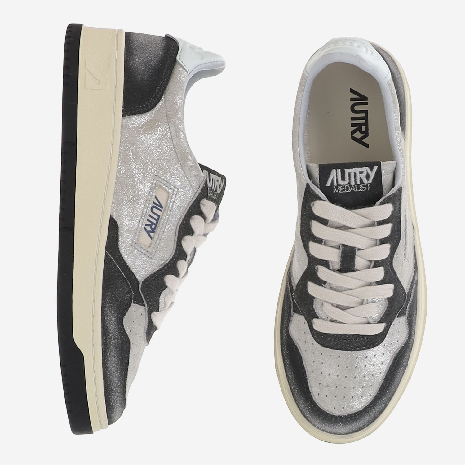 [AUTRY] Sneakers FW26 AULWYB04LAMLEASUESILVBLK